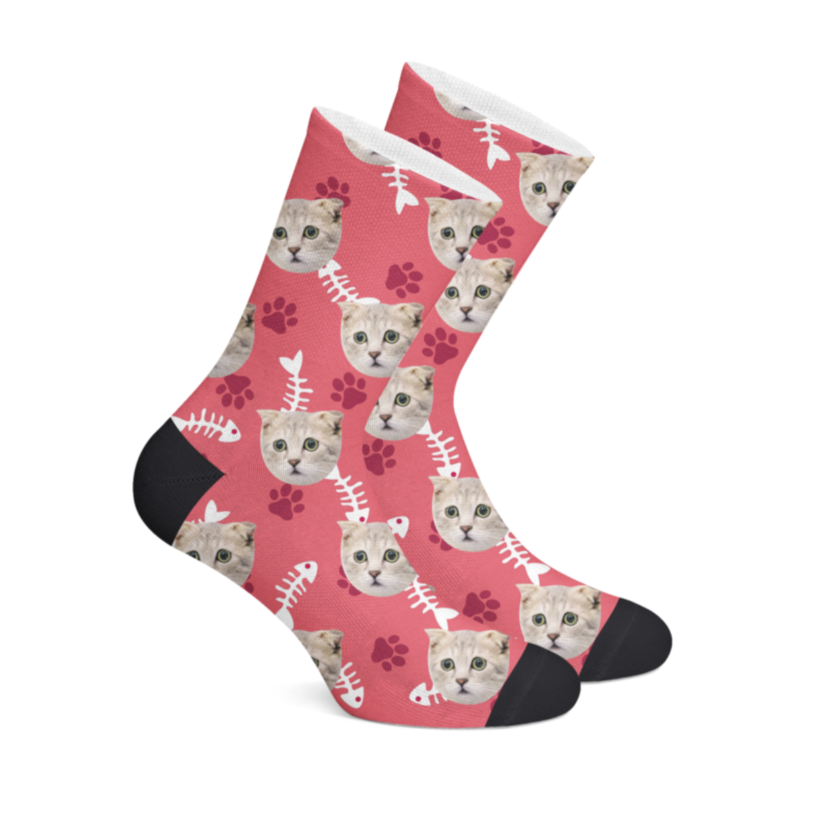 Monica Boek Trottoir Custom Katten Sokken – FacePrints