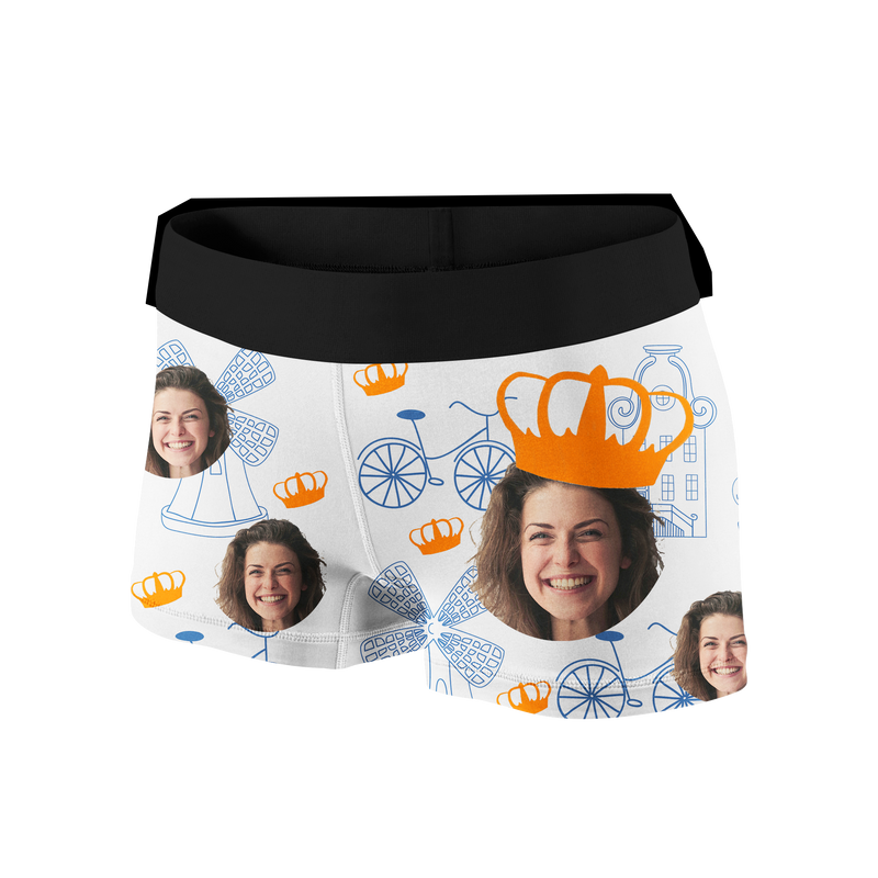Oranje Boxershort FacePrints