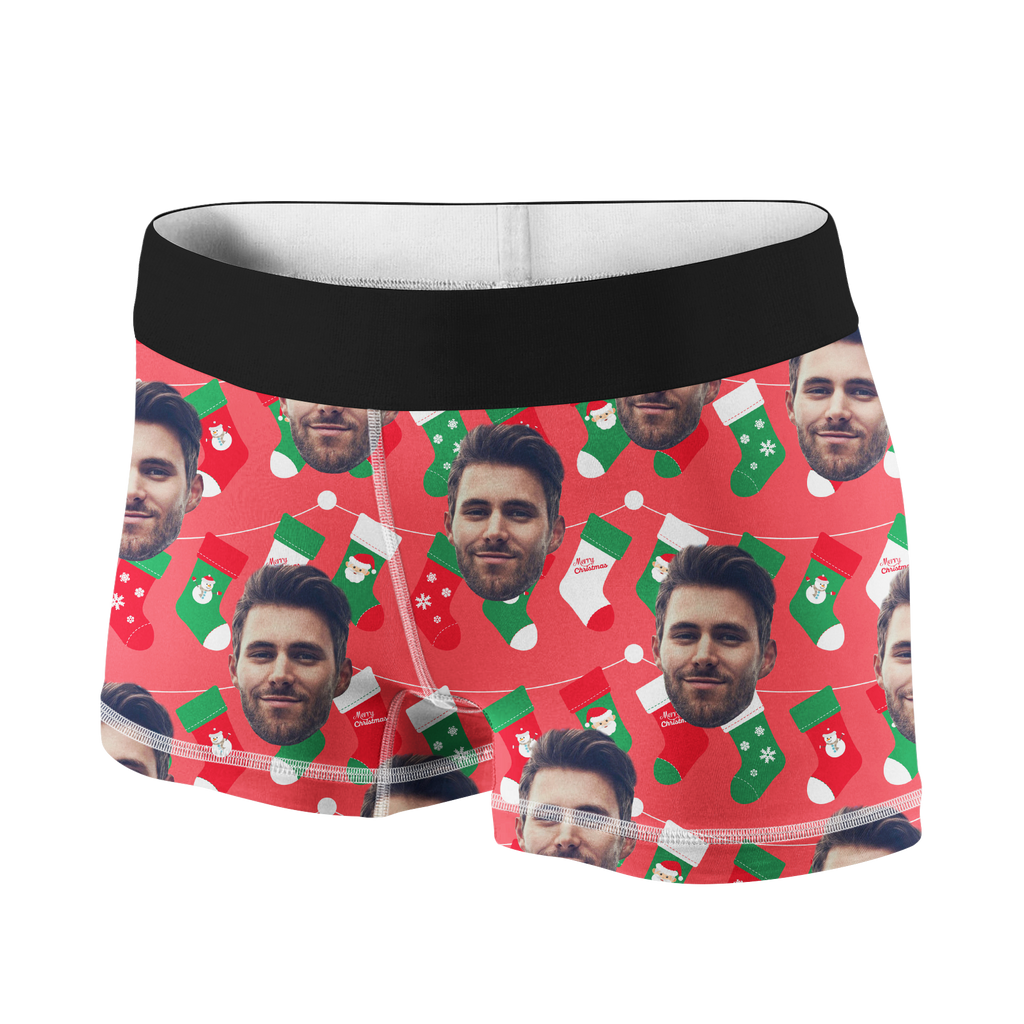 Custom Kerst Onderbroeken FacePrints